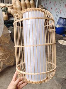 Lámpara colgante de bambú estilo hecho a mano diseño ecológico único crea iluminación para hogares resorts restaurantes e interior cálido decorativo - Product Image 4