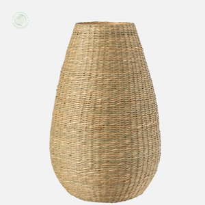 Vase en jonc de mer naturel Fabriqué au Vietnam Matériau écologique pour la décoration intérieure et la décoration de la vaisselle Vente en gros - Product Image 1