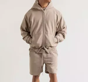 Nuevas sudaderas con capucha para hombre, sudaderas informales de color sólido 100% de algodón, forro polar de invierno con capucha - Product Image 5