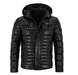 Blouson matelassé imperméable et coupe-vent à capuche, confortable et isolé, pour homme, idéal pour le quotidien, vente en gros - Product Image 2