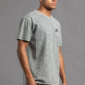 T-shirt élégant coupe classique pour adulte, délavé à l'acide, neuf, fabriqué au Pakistan, 100 % coton, haute qualité, séchage rapide, écologique - Product Image 2