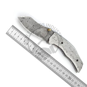 Portable Brand New Hand Forged Damascus Steel Pocket Folding Knife Outdoor Hunting Knife Camping Knife OEM ODM Groomsmen gifts - Product Image 2