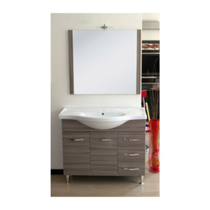 Mobile Bagno Antonella 2 Ante + 3 Cassetti 105 Palissandro - Product Image 1