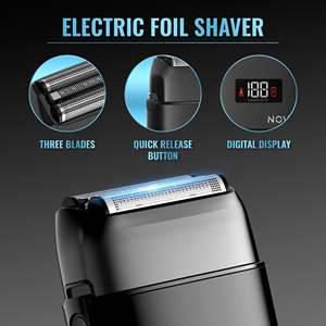 Kit de tondeuses à cheveux sans fil professionnelles pour hommes, avec rasoir à grille et source d'alimentation USB et batterie - Product Image 5