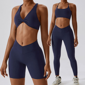 Conjunto de 4 piezas de Yoga para mujer a juego Conjunto de ropa de Yoga de Fitness simple pero único Conjunto de Yoga Conjunto de Fitness para mujer - Product Image 6