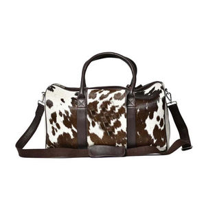 Sac de voyage en cuir véritable de qualité supérieure, fabriqué en usine, sac de sport de luxe fait à la main, sac de voyage durable en polyester - Product Image 6