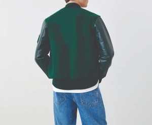 Nuevo diseño de moda, chaquetas universitarias sueltas, parches de chenilla, Letterman College Bomber, béisbol, soporte para hombre, invierno, servicio OEM - Product Image 2