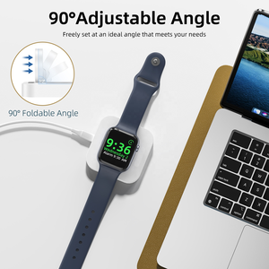 Cargador Inalámbrico Magnético para Reloj de 1200 mAh con Cable <span class=keywords><strong>USB</strong></span>-A a C de 1 m, Carga Rápida para Relojes Serie <span class=keywords><strong>SE</strong></span> 6 7 8 9 10 Ultra 2 - Product Image 4