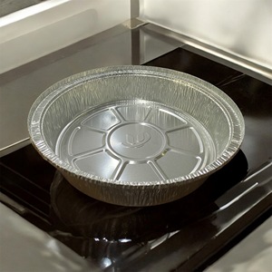 Récipients ronds en aluminium de 9 pouces Plateau rond en aluminium argenté OEM en Viet Namese - Product Image 5