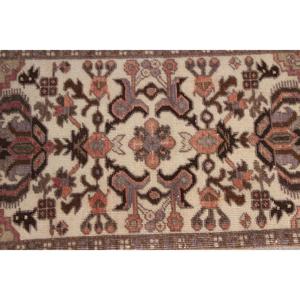 Turkish 1.2x3 ft Rug, Vintage Rug, <b>Brown</b> Bordered Rug <b>Wool</b> - Product Image 5
