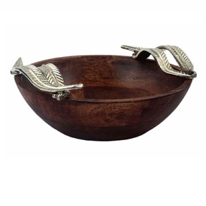 Bol en bois multifonctionnel pour servir les fruits et la salade Bol pour servir la soupe dans les hôtels et la restauration Bol en bois pour servir - Product Image 3