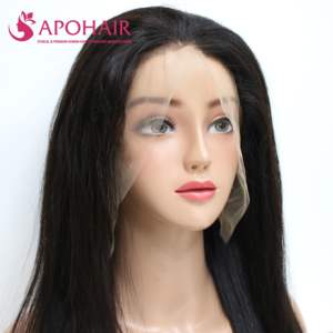 Vente en gros de haute qualité 13x6 perruque frontale droite couleur noire Remy extensions de cheveux vietnamiens - Product Image 2