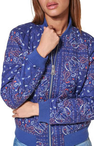 Blouson Bomber Femme Grande Taille Tendance 2026 Nouvelle Collection Respirant avec Technique de Teinture Unie et Traitement en Tricot de Coton - Product Image 6