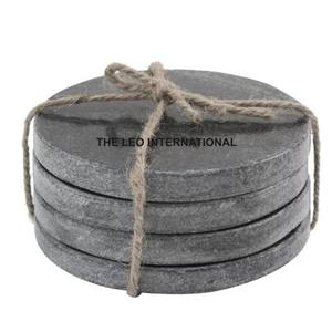 Posavasos de Metal de Estilo Moderno con Acabado Negro, Posavasos para Vasos, Soportes Metálicos Funcionales, Decoración de Escritorio, Juego de Cuatro Piezas - Product Image 6