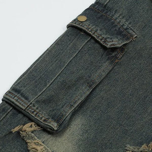Pantalones holgados de estilo con cremallera para hombre, pantalones holgados ligeros hechos en fábrica, pantalones holgados de Material de algodón - Product Image 6
