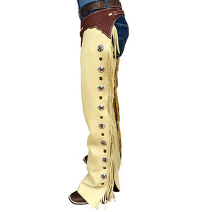 Conception personnalisée Personnaliser la couleur Chaps en cuir pour hommes/Approvisionnement direct d'usine Equitation Chaps complets en cuir de vachette - Product Image 5