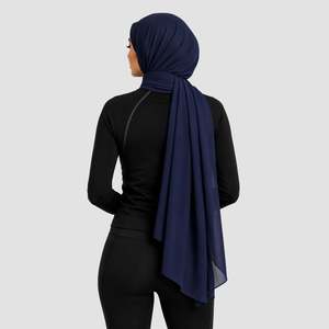Hiyab Básico Azul Marino GAI, Elegante Pañuelo para la Cabeza y el Cuello - Product Image 2