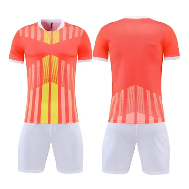 OEM Design Aceito Sublimação Impressão Uniforme Futebol Allover Print Soccer Jersey e Shorts