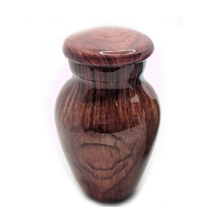Wood <b>Keepsake</b> Urn High Gloss Mini Cremation Urn Aluminium funeral supplies urns <b>for</b> human <b>ashes</b> - Product Image 1