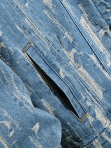 2024 nueva chaqueta vaquera informal de algodón lavado liso al por mayor para hombre de alta calidad con logotipo y diseño personalizados - Product Image 5