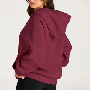 Sweat-shirt à capuche pour femme grande taille respirant, logo personnalisé, pull oversize, haute qualité, thermique, très demandé - Product Image 3