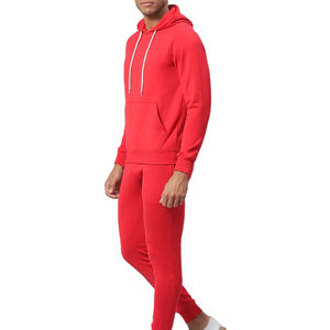 Ensemble de jogging sportif décontracté pour homme, à capuche, uni, léger, 100% coton, respirant, séchage rapide, antibactérien - Product Image 5