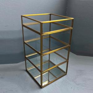 Bougie votive, porte-bougie décoratif en laiton et verre - Product Image 5