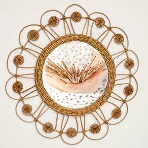High Quality Modern Style Wicker Rattan <b>Wall</b> <b>Mirror</b> Natural Bathroom and Hallway <b>Mirror</b> Manufactured by God Grace Overseas - Product Image 4