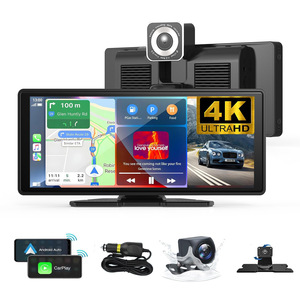 9 ''10,26'' наружный внешний Wi-Fi Автомобильный видеорегистратор 4k HD передняя задняя двойная запись Автомобильный навигатор портативный экран - Product Image 1