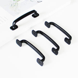 Manija de Gabinete de Aleación de Zinc Curvada y Elegante con Base Alargada para Cómodas y Muebles de Comedor - Manija de Cajón Duradera y Ecológica - Product Image 1