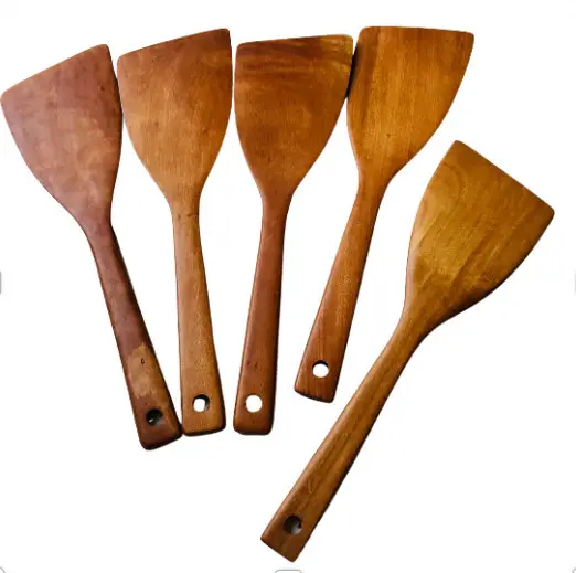 Vietnamese Longan Wood Utensils for Cooking Wooden Kitchen Utensils Set for Cooking