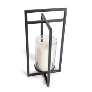 Elegante Farol de Metal para Velas, Nuevo Diseño para Decoración del Hogar, Hotel, Restaurante, Boda, Oficina, Hecho en India, Venta al por Mayor - Product Image 1