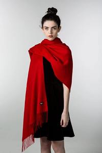 Stylish and Colorful Kashmiri <b>Shawl</b> Soft Cashmere <b>Wool</b> with Red Embroidered Borders for Formal Wear and Cultural Outfits - Product Image 5