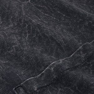 Camiseta extragrande de media manga para hombre, camiseta lavada con ácido de secado rápido, estampado de logotipo personalizado, longitud larga, 240 gramos - Product Image 6