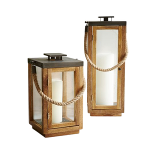 Top Seller <b>Wooden</b> Candle <b>Lanterns</b> with Metal Handle for Christmas & Wedding Hanging & Floor Decoration in Living Room - Product Image 5