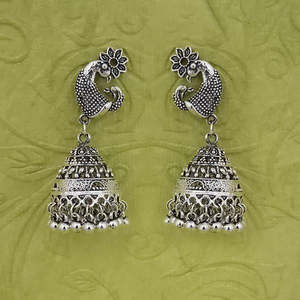 "Boucles d'Oreilles Jhumki Fashion Perles Oxydées-1314589" - Product Image 1