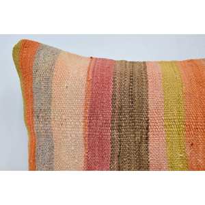 Multicolor Kilim Patchwork Wool <b>Pillow</b> 16x24 Inch Decorative Cushion Luxury Vintage Fluffy Leaves Pattern Portable Bedding - Product Image 2