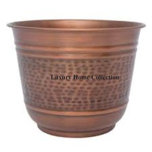 Pots et jardinières d'affichage de fleurs de fantaisie modernes plaqués or de créateur fissuré unique en métal de qualité supérieure fantaisie pour les articles de jardin - Product Image 6