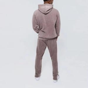 Conjunto Deportivo Unisex 2024, Sudadera con Capucha y Pantalones Deportivos Transpirables, Lavado Ácido, Alta Calidad, Personalizado, Estilo Vintage, Algodón Sólido - Product Image 2