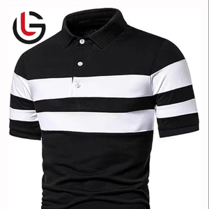 Tissu spandex en coton biologique 100% de l'usine en gros, grande taille, décontracté, uni, imprimé, golf pour polo, t-shirt pour hommes, prix bon marché - Product Image 1
