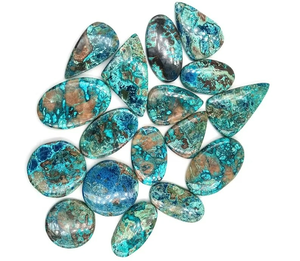 Serpentine verte naturelle en forme de coeur Cabochon lot en gros au poids et toutes les tailles utilisées pour la fabrication de bijoux - Product Image 5