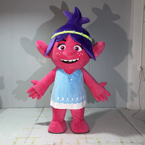 Costume de mascotte gonflable Baige 2,2 m, fille troll rose, costume de personnage de dessin animé en <span class=keywords><strong>peluche</strong></span> pour adultes, événements - Product Image 4