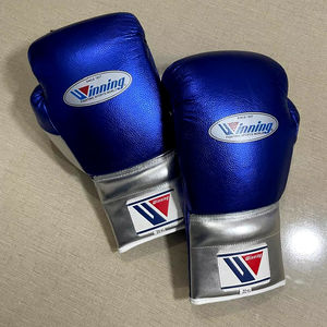 Gants de boxe style Best Seller, en cuir véritable, à lacets, avec logo personnalisé, pour compétition professionnelle et sparring, prix d'usine - Product Image 4