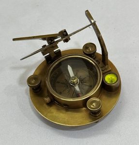 Vintage Style Maritime Solid Brass Sundial <b>Compass</b> Nautical Marine Brass Sundial Marine Gift OEMODM Custom Supply - Product Image 5