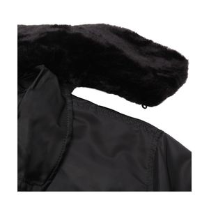 Chaquetas informales personalizadas de alta calidad para hombre Otoño/Invierno Color sólido con capucha Bomber bordado Decoración Ropa larga al por mayor - Product Image 3