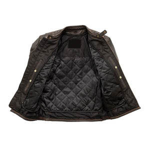 Nueva moda, chaqueta de cuero con logotipo personalizado, precio barato, chaqueta de invierno de cuero de nuevo diseño, chaqueta de cuero de alta calidad - Product Image 3