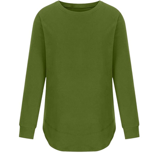 Sudaderas informales personalizadas para mujer, sudaderas ligeras de gran tamaño con forro polar liso - Product Image 5