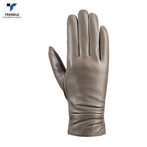 New Arrival Best Selling High Quality <b>Touch</b> <b>Screen</b> Leather <b>Gloves</b> Plain Style Outdoor Daily Use for Sale - Product Image 3