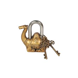 Cadenas décoratif et sécurisé en laiton artisanal, design Golden Camel - Product Image 1