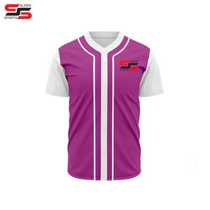 ชุดเครื่องแบบ OEM สำหรับผู้ชายเสื้อซอฟต์บอลผ้าเจอร์ซีย์ไล่ระดับสีสำหรับใส่เล่นเบสบอลขายส่ง - Product Image 3